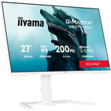 iiyama G-Master GB2771QSU-W1 Red Eagle 27" Moniteur gaming Blanc (mat), 1x DisplayPort, 2x HDMI, 2x USB-C, 2x USB-A, 200 Hz, 68,6 cm (27"), 2560 x 1440 pixels, Wide Quad HD, 2 ms, Blanc