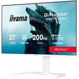iiyama G-Master GB2771QSU-W1 Red Eagle 27" Moniteur gaming Blanc (mat), 1x DisplayPort, 2x HDMI, 2x USB-C, 2x USB-A, 200 Hz, 68,6 cm (27"), 2560 x 1440 pixels, Wide Quad HD, 2 ms, Blanc
