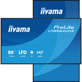 iiyama LH8664UHS-B3AG, Affichage public Noir (Mat)