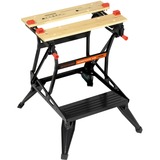 BLACK+DECKER WM536 Établis Noir/Marron, Acier, Bois, Noir, 384 mm