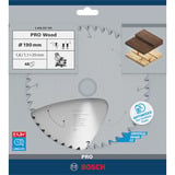 Bosch 2 608 837 705 lame de scie circulaire 19 cm 1 pièce(s) Bois dur, Bois tendre, 19 cm, 2 cm, 1,1 mm, 7900 tr/min, 1,6 mm