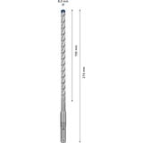 Bosch Expert Foret SDS plus-7X, Perceuse Marteau perforateur, Hammer drill bit, 8 mm, 215 mm, Béton, pierre, 15 cm