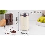 Bosch TSM6A017C appareil à moudre le café 180 W Crème, Moulin à café Beige, Moulin à café, 75 g, Crème, Plastique, 180 W, 220 - 240 V