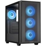 Chieftec GS-03B-OP unité centrale Midi Tower Noir, boîtier pc Noir | 2x USB-A | 1x USB-C | RGB | Window