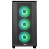Chieftec GS-03B-OP unité centrale Midi Tower Noir, boîtier pc Noir | 2x USB-A | 1x USB-C | RGB | Window