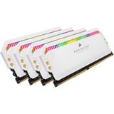 Corsair Dominator CMT32GX4M4E3200C16W module de mémoire 32 Go 4 x 8 Go DDR4 3200 MHz, Mémoire vive Blanc, 32 Go, 4 x 8 Go, DDR4, 3200 MHz, 288-pin DIMM, Blanc