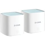 D-Link EAGLE PRO AI Système Mesh AX1500 2 pcs, Point d’accès maillé Blanc, Interne, Système maillé, Énergie, Statut, 370 m², 0 - 40 °C