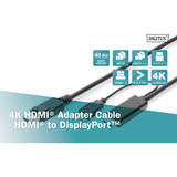 Digitus AK-330111-020-S, Câble Noir