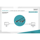 Digitus Câble adaptateur HDMI > DisplayPort, UHD 4K Noir