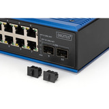 Digitus Commutateur Gigabit Ethernet industriel 8+2 ports, Switch 