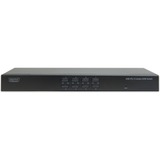Digitus Commutateur USB-PS/2 Combo-KVM, Switch KVM Noir, SXGA, Grille de montage, Noir