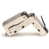 Digitus Connecteur de terrain CAT.6a coudé, STP avec capuchon anti-poussière, Prise de courant Argent