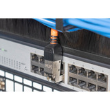Digitus Connecteur de terrain CAT.6a coudé, STP avec capuchon anti-poussière, Prise de courant Argent