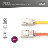 Digitus Module Keystone CAT 6A blindé sans outil 48 pcs, Module de Keystone 
