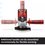 EINHELL Meuleuse d'angle sans fil Power X-Change TC-AG 18/115 Li Kit, 18 Volts Rouge/Noir