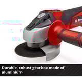 EINHELL Meuleuse d'angle sans fil Power X-Change TC-AG 18/115 Li Kit, 18 Volts Rouge/Noir