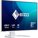 EIZO FlexScan EV2740X-WT 27" 4K Ultra HD Moniteur Blanc, 1x DisplayPort, 2x HDMI, 2x USB-C, 3x USB-A, 1x RJ-45