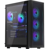 ENDORFY Ventum 400 ARGB boîtier midi tower Noir | 2x USB-A | 1x USB-C | RGB | Verre Trempé