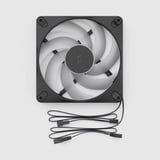 Fractal Design Dynamic 3 140 RGB ventilateurs de boîtier Noir, 3 pièces, 140 x 140 x 25 mm, PWM