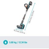 GARDENA Nettoyeur multi-usages sans fil AquaBrush Universal 04/18V P4A set, Nettoyant pour sols dur Gris/Turquoise, 14842-20