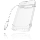 ICY BOX IB-AC703-C Boîtier disque dur/SSD Translucide, Blanc 2.5" Blanc/transparent, Boîtier disque dur/SSD, 2.5", Série ATA III, Échange à chaud, Connectivité USB, Translucide, Blanc