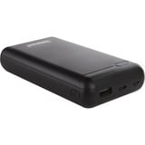 Intenso XS20000 Lithium Polymère (LiPo) 20000 mAh Noir, Powerbank Noir, 20000 mAh, Lithium Polymère (LiPo), 3,1 V, Noir
