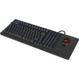 KeySonic KSK-8202ELU-T (DE) clavier Universel USB Allemand Noir Noir, Layout DE, Taille réelle (100 %), Avec fil, USB, Clavier mécanique, Noir