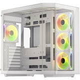 Krux  boîtier midi tower Blanc | 2x USB-A | 1x USB-C | RGB | Verre Trempé
