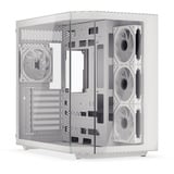 Krux  boîtier midi tower Blanc | 2x USB-A | 1x USB-C | RGB | Verre Trempé