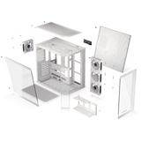 Krux  boîtier midi tower Blanc | 2x USB-A | 1x USB-C | RGB | Verre Trempé