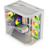 Krux  boîtier midi tower Blanc | 2x USB-A | 1x USB-C | RGB | Verre Trempé