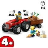 LEGO Ville - Tracteur rouge avec remorque et moutons, Jouets de construction 60461
