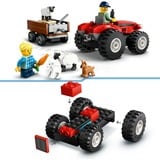 LEGO Ville - Tracteur rouge avec remorque et moutons, Jouets de construction 60461