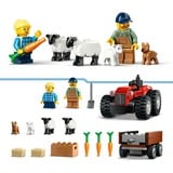 LEGO Ville - Tracteur rouge avec remorque et moutons, Jouets de construction 60461
