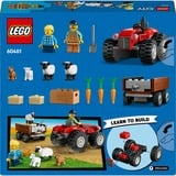 LEGO Ville - Tracteur rouge avec remorque et moutons, Jouets de construction 60461