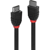 Lindy Câble HDMI 5m 8K60Hz, ligne noire Noir, ligne noire, 5 m, HDMI Type A (Standard), 3 x HDMI Type A (Standard), 48 Gbit/s, Noir