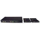 Lindy Extendeur Matrice HDBaseT 4x4 HDMI 4K60 Cat.6 150m, Repartiteur HDMI Noir