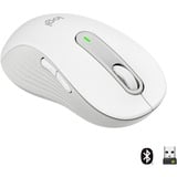 Logitech Signature M650 souris Gauche RF sans fil + Bluetooth Optique 2000 DPI Blanc, Gauche, Optique, RF sans fil + Bluetooth, 2000 DPI, Blanc