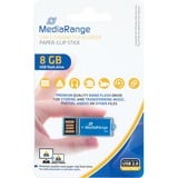 MediaRange USB Nano 8 GB, Clé USB Bleu