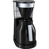 Melitta Easy 1023-08 Top Therm Nr, Machine à café à filtre Noir, Machine à café filtre, Café moulu, 1050 W, Noir, Argent