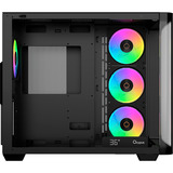 Ocypus  boîtier midi tower Noir | 2x USB-A | 1x USB-C | RGB | Window