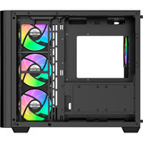 Ocypus  boîtier midi tower Noir | 2x USB-A | 1x USB-C | RGB | Window