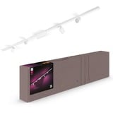 Philips Hue Ensemble de plafond de base droit Perifo (4 spots), Lampe Blanc, Philips Hue White and Color ambiance Kit de base Perifo pour plafond, droit (4 spots), Spot lumineux sur rail, LED, 6500 K, 220 - 240 V, Blanc
