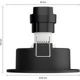 Philips Hue White Ambiance Adore salle de bain spot encastrable et à poser (lot de 3), Lumière LED Argent