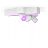 Philips Hue White & Color Ambiance CentrisCross Spot de plafond 3 pièces, Lumière LED Blanc