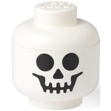 Room Copenhagen LEGO Storage Head "Squelette" mini, Boîte de rangement Blanc/Noir