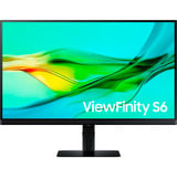 Samsung Écran PC Professionnel 24" ViewFinity S6 S60UD QHD 100Hz 27" Moniteur Noir, 1x DisplayPort, 1x HDMI, 1x USB-C, 3x USB-A, 1x RJ-45, 68,6 cm (27"), 2560 x 1440 pixels, Quad HD, LED, 5 ms, Noir
