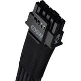 SilverStone 12VHPWR PCIe Adapter Kabel SST-PP14-PCIE, Câble Noir