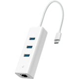 TP-Link UE330C carte réseau Ethernet 1000 Mbit/s Blanc, Avec fil, USB Type-A/USB Type-C, Ethernet, 1000 Mbit/s, Blanc