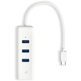 TP-Link UE330C carte réseau Ethernet 1000 Mbit/s Blanc, Avec fil, USB Type-A/USB Type-C, Ethernet, 1000 Mbit/s, Blanc